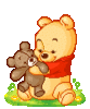 kawaii animated pooh