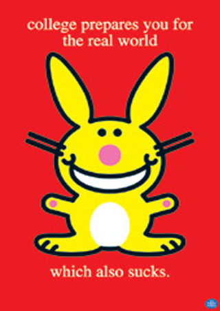 Clipart » Funny » happy bunny