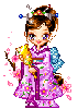 cute kawaii sayclub kimono girl