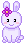 purple bunny rabbit