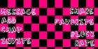 pink/black checkered