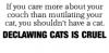 not declawing