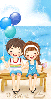 LIL COUPLE AT THE BEACH