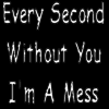 every second without you im a mess