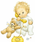Baby and phone