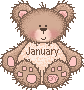 Cute January Teddy Bear