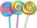 3 Rainbow Lollypops