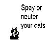 Spay and neuter cats