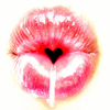 Heart shape in lips 