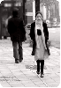 girl walking down the street