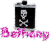 Bethany - Skull Flask