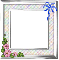 flowers and ribbon frame