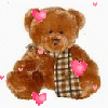 teddy bear with hearts