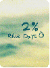 2% blue days