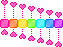 rainbow heart playing xylophone