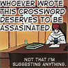 Crossword assassination