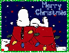 Snoopy Christmas (snowing)- Merry Christmas
