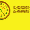 yellow avatar clock