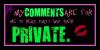 Private comments