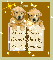 two dogs on a guestbook