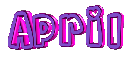 APRIL purple pink pulse