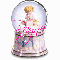 Little Girl Praying Snowglobe (with snow effects)- Rayne