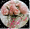 Pink Roses in Teapot in circle (with sparkles)- Steph