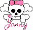 Jenny-skull wh sparkles