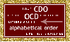 CDO/OCD (glitter boarder)