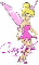 Tinkerbell (pink with sparkles)- Candace