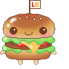 Cute Large Burger