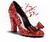 Red Glitter High Heel Shoe- Xtina