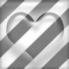 stripedd heart
