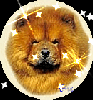 Chow Chow (with sparkles) in circle