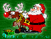 Santa with Rudolph (animated)- Merry Christmas