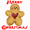 Christmas Gingerbread Man (with snowfall effects)- Merry Christmas