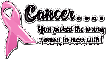 cancer...wrong woman to mess with