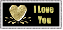 i love you in gold