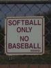 Softball no Baseball