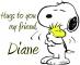 Snoopy Hugs - Diane