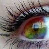 rainbow love eye