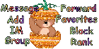 Bear in pumpkin