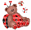 Lady bug bear with Perry name