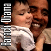 Barack Obama with a child