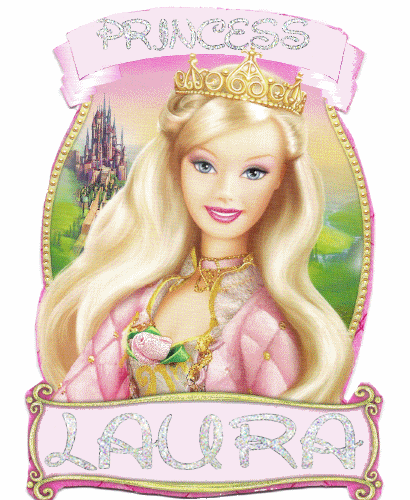 Princess Laura with Barbie
