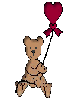 a teddy bear with balloon
