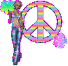 rainbow hippy chick