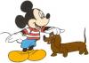 mickey with a dog