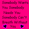 somebody wants you