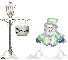 Green snowman- Jessica